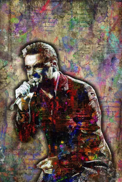 GEORGE MICHAEL 12x18in Poster George Michael Wham Art Tribute Free Shipping US