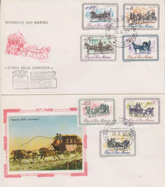 FDC Kutschen San Marino 23