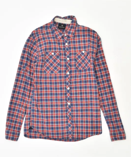 SCOTCH & SODA Mens Shirt Large Multicoloured Check Cotton DW06