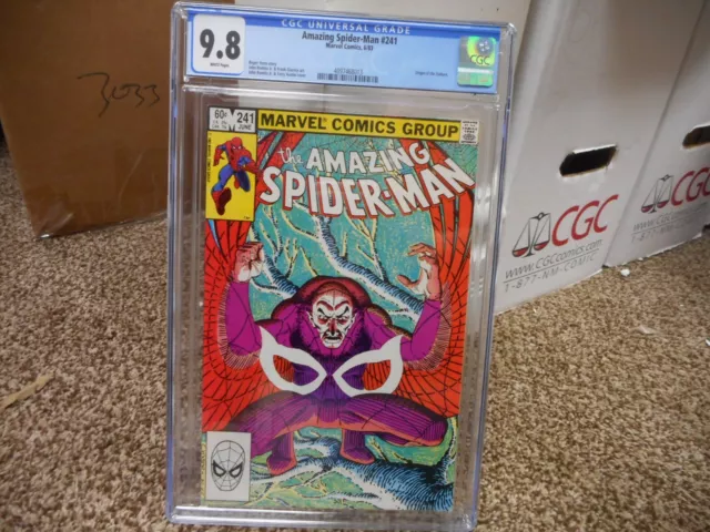Amazing Spiderman 241 cgc 9.8 Marvel 1983 origin of the Vulture WHITE pg NM MINT