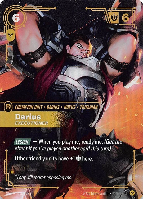 DARIUS EXECUTIONER - FOIL - Riftbound Origins - League of Legends $6.73 ...