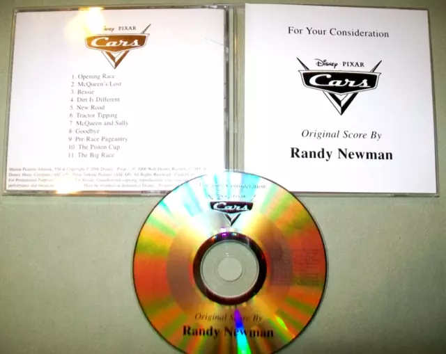 Randy Newman Promo CD Cars Original Erziehle Pixar