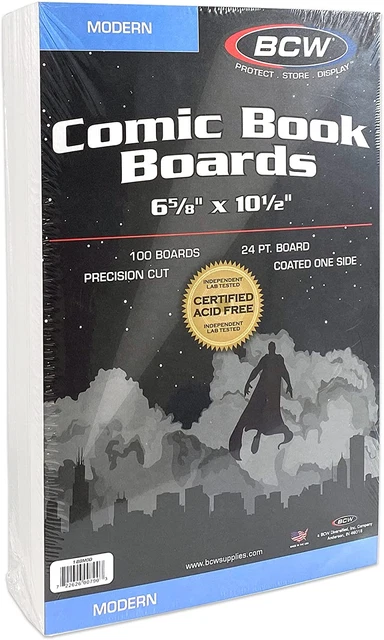 BCW Modern Comic Backing Boards
