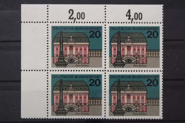 Deutschland, MiNr. 424 PF I, Viererblock, Ecke li. o., postfrisch - 662065