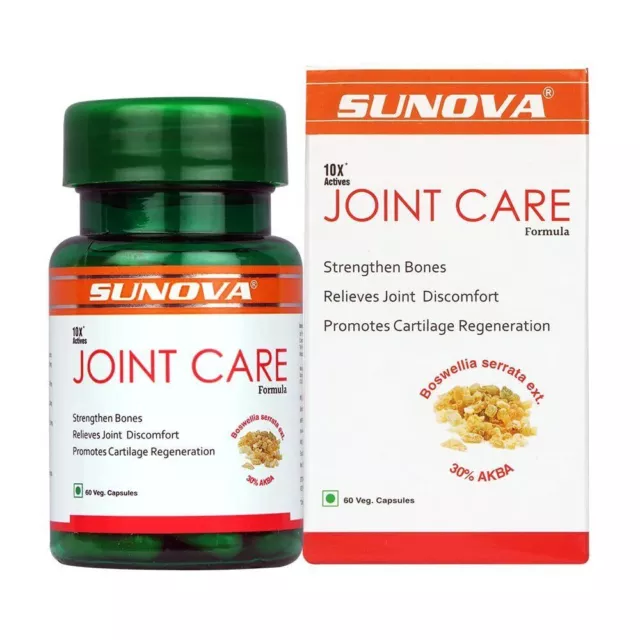 SUNOVA Joint Care Capsules A Joint Health Support Supplement 60 capsules