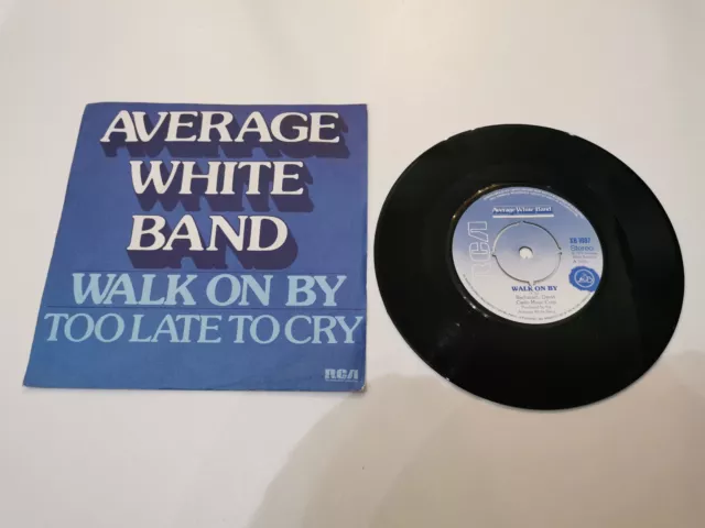 average white band walk on by 7" vinyl record very good condition