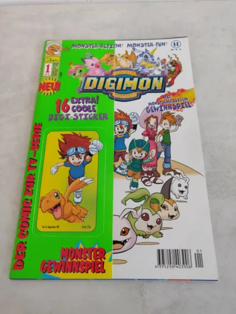 Digimon***Comic***Heft***Nr.1 Vom September.2000 + Sticker***!!!***