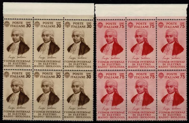 1934 Royaume D'Italia Luigi Galvani En Bloc De 6 MNH MF94562