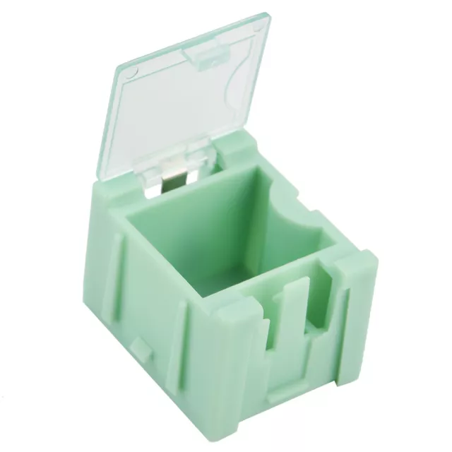 50Pcs/set Green SMT SMD Container Box Electronic Components Mini Storage Case☯