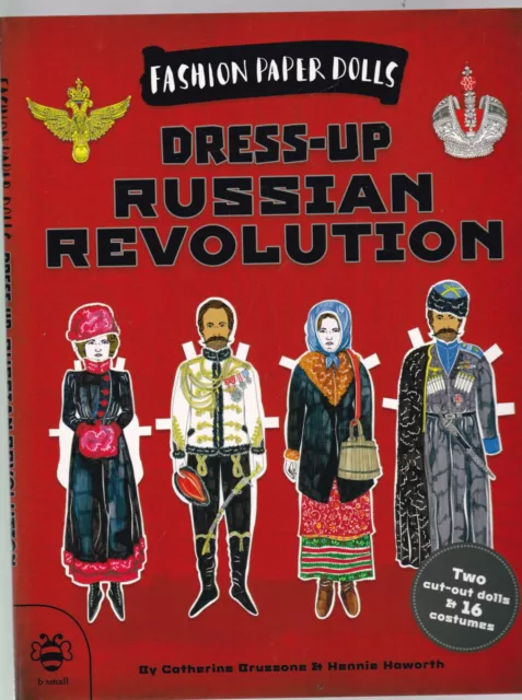 Dress-up Russian Revolution Fashion Paper Doll Activity Book, New History Facts