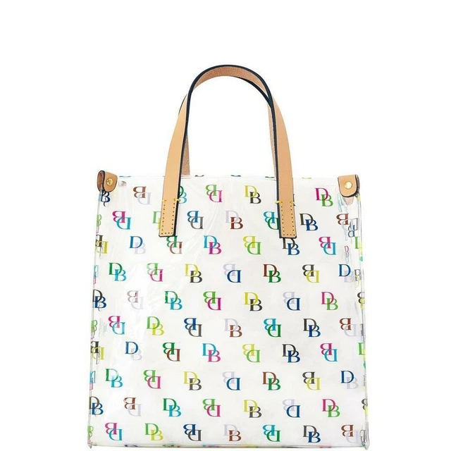 NWT Dooney & Bourke IT Clear Colorful Medium Shopper Tote/Bag/Purse MJITM OT NEW
