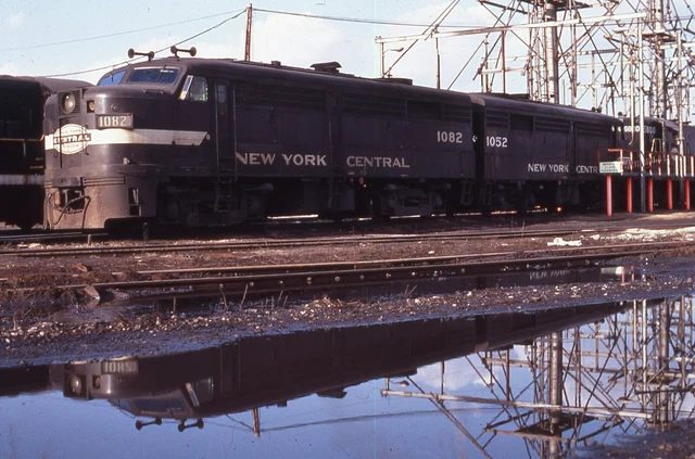 Duplicate  Train Slide New York Central FA  #1082 04/1966 Detroit MI