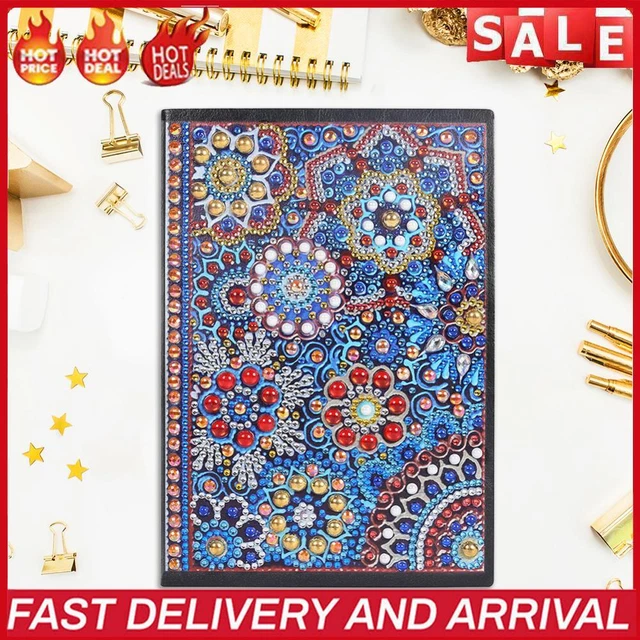 DIY Mandala Special Shaped Diamond Painting 50 Pages A5 Notebook Diary Book Gift