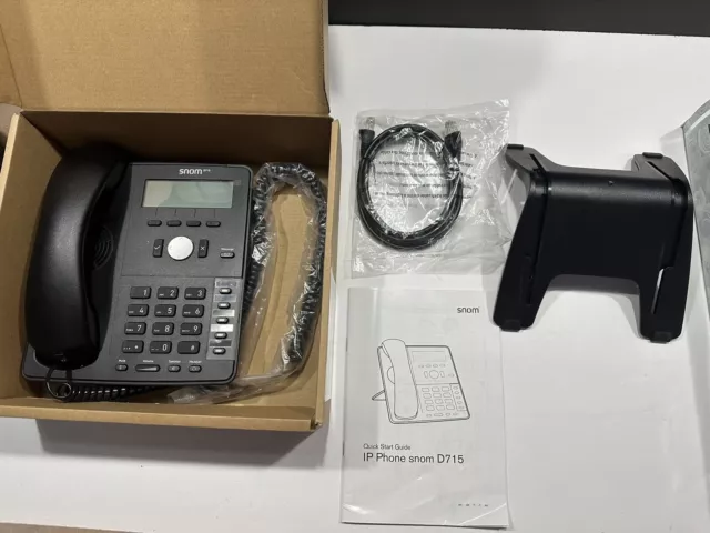 Snom D715 IP Office Desk Telephone PN 00004039 - Manual Included - New In Box!