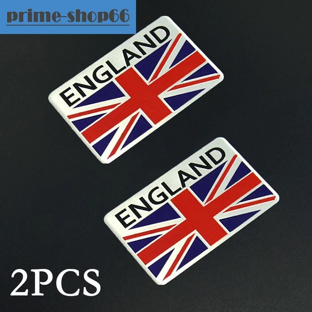 2pc 3D Metal UK England Flag Logo Car Sticker Emblem Badge Decal Car Accessories