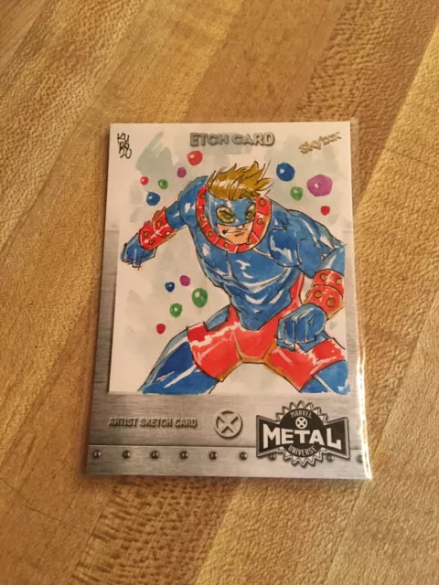 2020 2021 Marvel X-Men Metal Universe 1/1 Sketch Card Speedball Artist Kurobhie