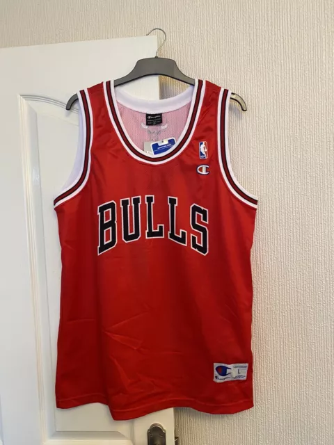 NEW with Tags - Vintage Chicago Bulls - Basketball Jersey - Champion Brand - L