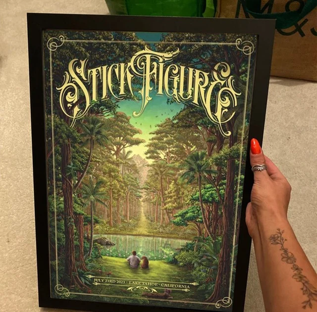 STICK FIGURE LAKE Tahoe 2023 July 23 Poster, Stick Figure 2023 Poster