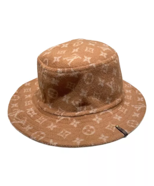 NWT Louis Vuitton Monogram Denim Bob Bucket Hat in Black M76208 Size 58