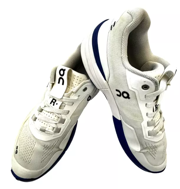 ON CLOUD Womens THE ROGER Pro White Indigo Tennis Shoes Sneaker US 9 Federer EUC