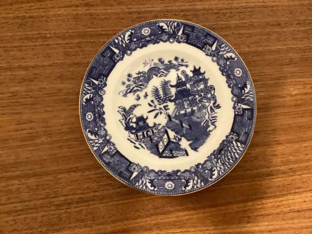 Royal Worcester Blue And White Oriental Decorated Small Plate