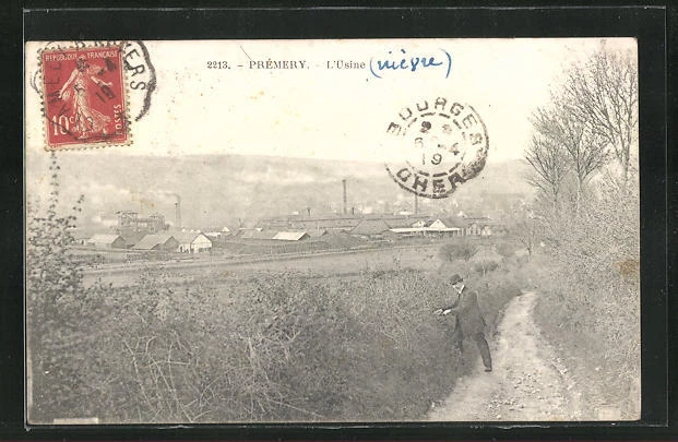 CPA Prémery, L´Usine 1919