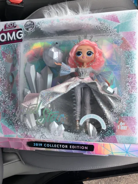 LOL Surprise OMG CRYSTAL STAR 2019 Collector Doll Winter Disco Glitter -NEW/RARE
