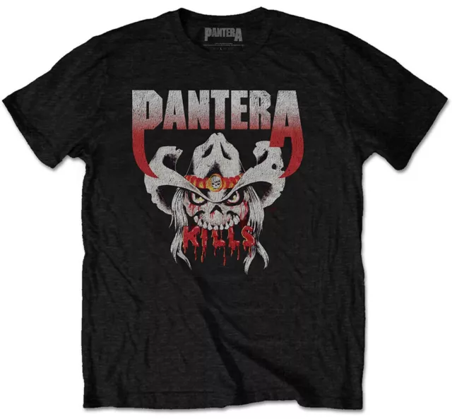 Pantera Kills Tour 1990 Black T-Shirt OFFICIAL