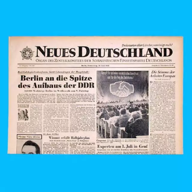 DDR Neues Deutschland Dezember 1959 Geburtstag Hochzeit 60. 61. 62. 63. 64. PB