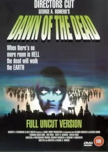 Dawn Of The Dead Uncut Director's Cut George A Romero Bmg Uk Dvd L New