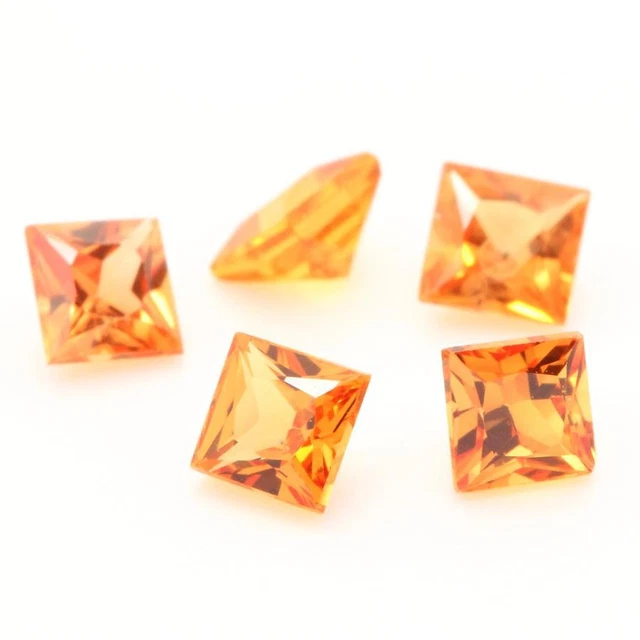 Saphir Orange Naturel De Ceylan - Coupe Ronde - Qualité IF