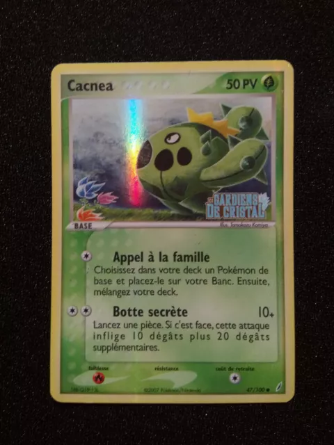 Cacnea 47/100 Commune Holo Reverse Ex Guardians of Crystal FR Pokemon Card #74