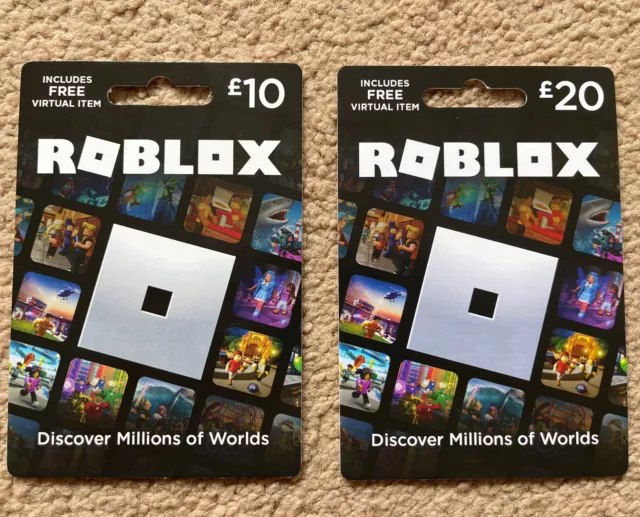 ROBLOX Game CARD UK Edition £10 + £20 Gift Card (Without Credit)