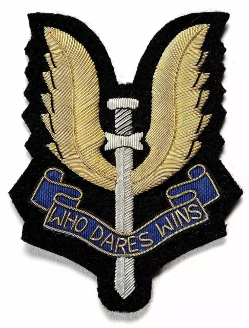 New HS Official Regimental Blazer Badge Special Air Service SAS (Who dares wins)
