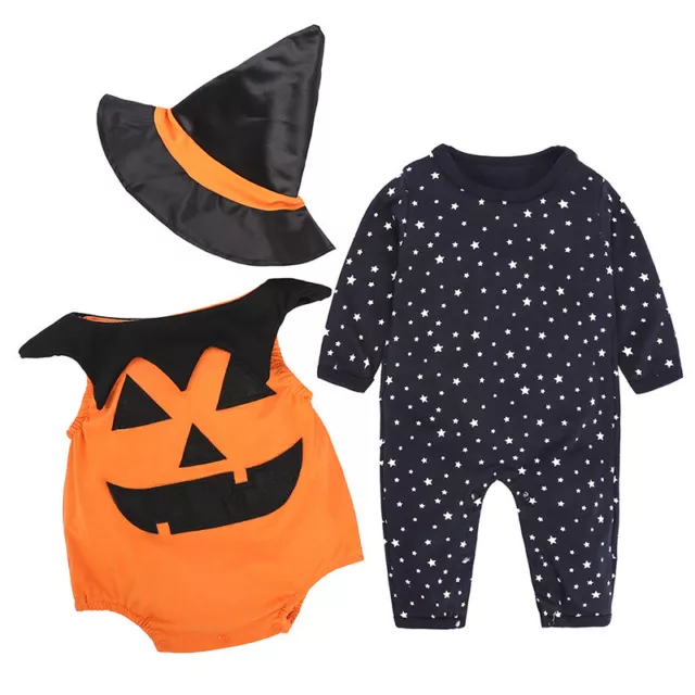 Newborn Toddler Baby Halloween 3-Piece-Set Cosplay Costume Dress ***US Stock*** 3