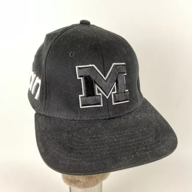 Michigan Wolverines “M” Authentic Zephyr Stretch Z Fit Hat Cap Size L/XL Black