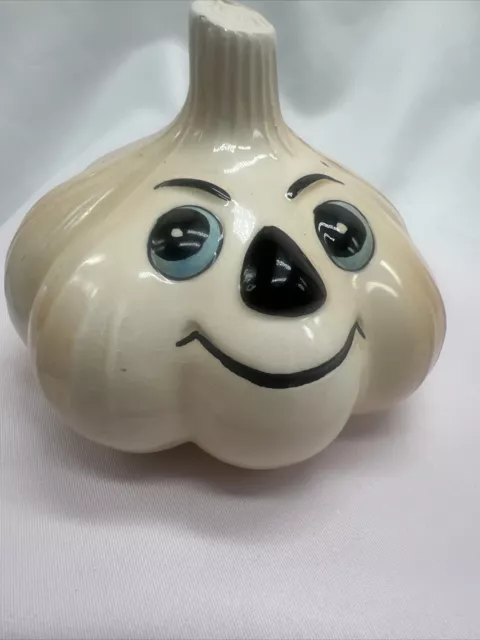 Vintage Anthropomorphic Garlic Salt Shaker - Midcentury Kitsch