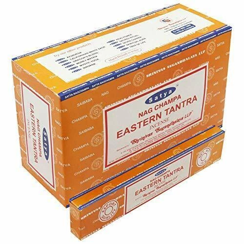 Satya Nag Champa Eastern Tantra Incense Sticks Agarbatti (180 g Box) 12 Packs
