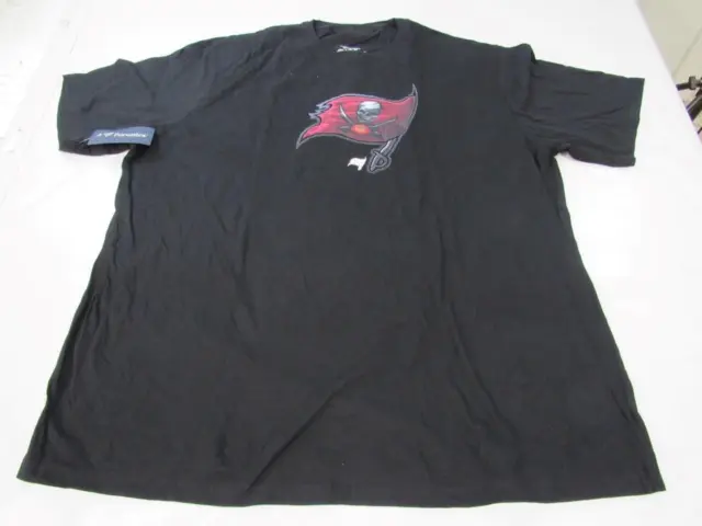 New-Flaw-Minor-Hole Tampa Bay Buccaneers Mens Size 4XL-Tall Black Shirt