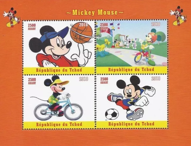 Mickey Mouse - Stamp Souvenir Sheetlet collectors stamps Walt Disney 2018