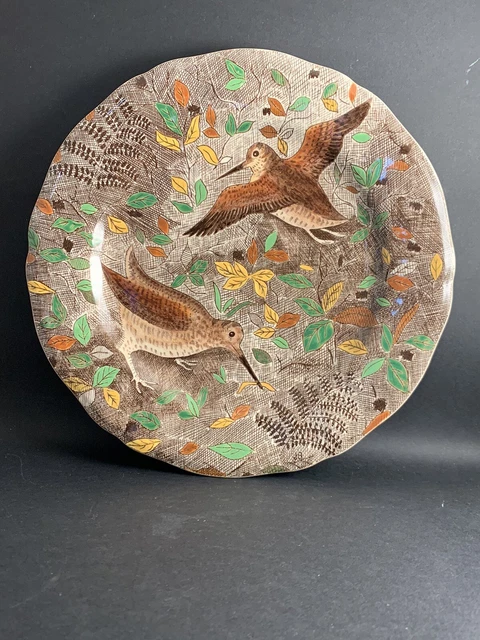 Assiette Gien Rambouillet, Bécasses, Chasse, Faïence de Gien