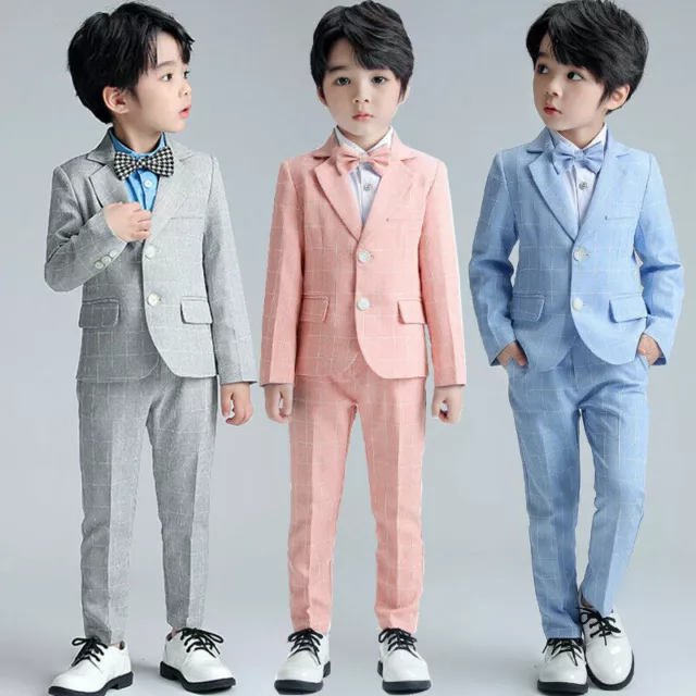 Set abiti bambini ragazzi abiti formali da smoking formali abiti da matrimonio PageBoy abiti da festa