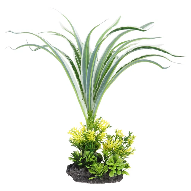1 pieza planta de acuario decoración césped artificial acuario planta acuática hierba hermosa