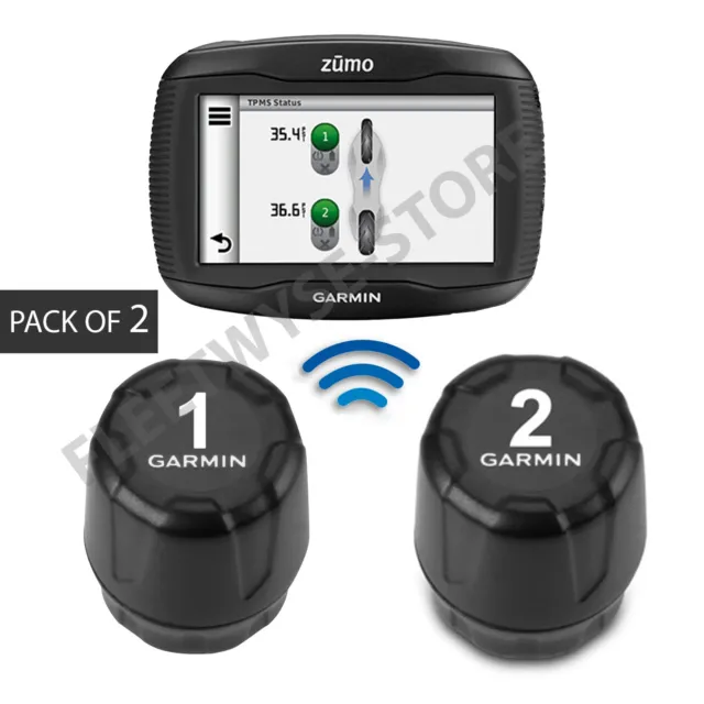 Garmin Twin Pack Tyre Pressure Sensor TPMS  ANT Zumo 345LM 395LM 590LM 595LM