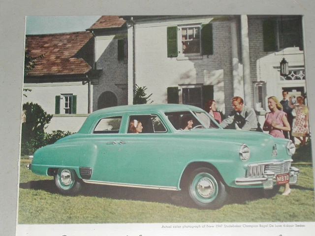 1947 STUDEBAKER CHAMPION advertisement, Studebaker Champion sedan