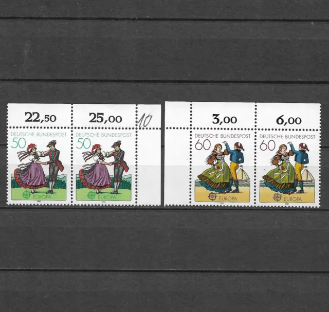 Dublettensatz BRD / Bund 1981 Michel-Nr. 1096 bis 1097 postfrisch