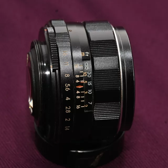 8 ELEMENT Asahi Pentax SUPER Takumar 50mm f1.4 M42 VINTAGE LENS / AS IS/ CHEAP