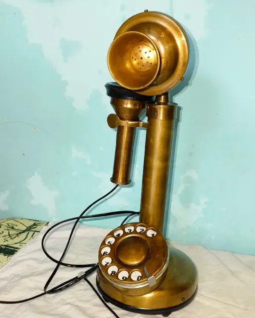 Circa 1915 Electric Candlestick Rotary Dial Phone, Working