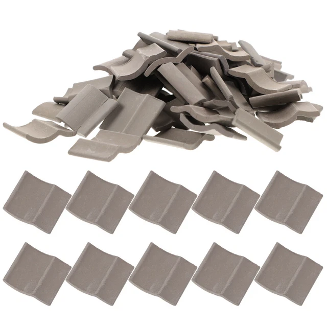 60 Pcs Briques Miniatures Zona Mini Carreaux De Brique Mini-décor Maison