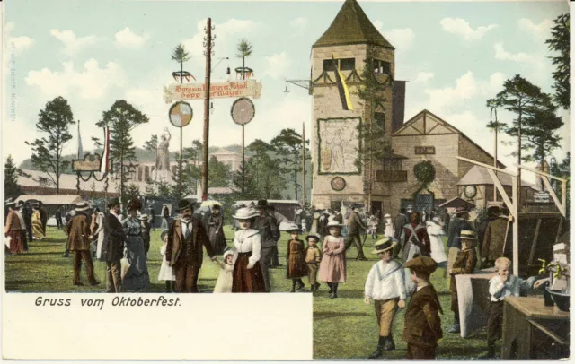 AK München, Oktoberfest, Winzerer Fandl, 1904, nicht gel.